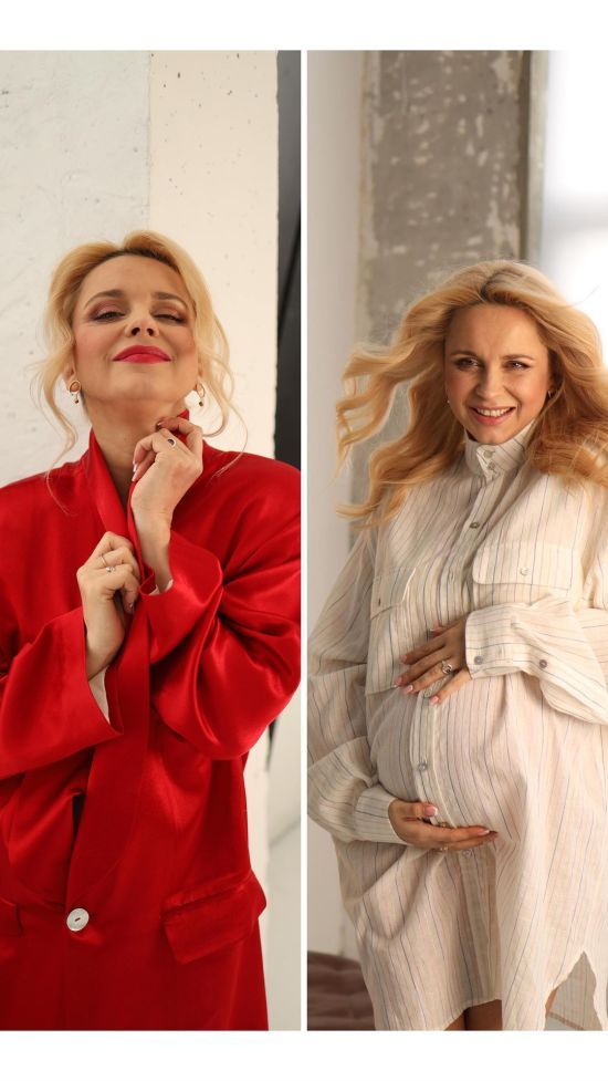 42-річна Лілія Ребрик захопила “нескромним” образом під час третьої вагітності